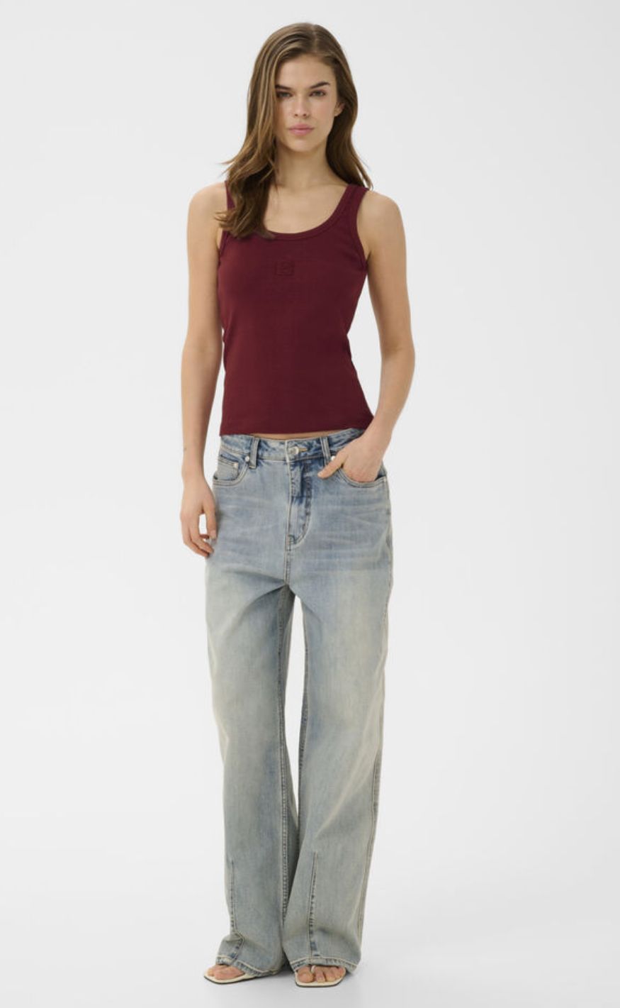Gestuz Topp - Drew Logo Topp 2.0 - Cabernet
