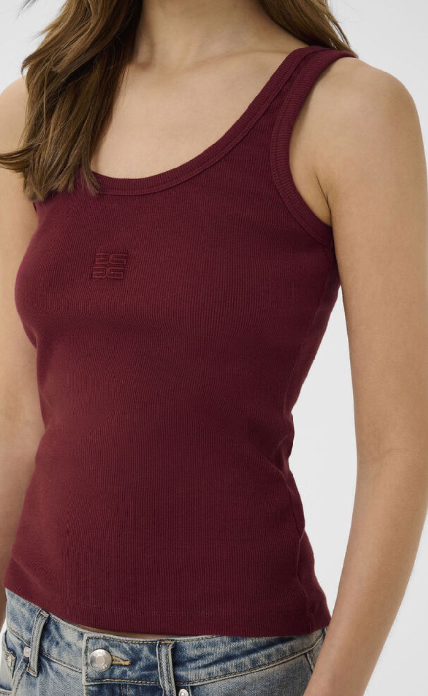 Gestuz Topp - Drew Logo Topp 2.0 - Cabernet