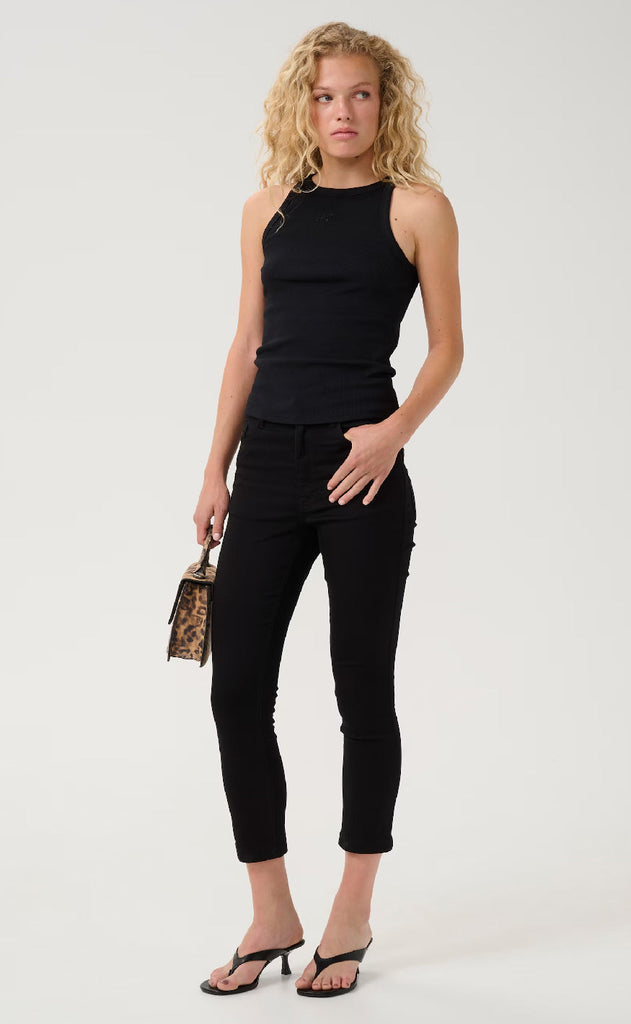 Gestuz Topp - Drew Rhinestone - Black