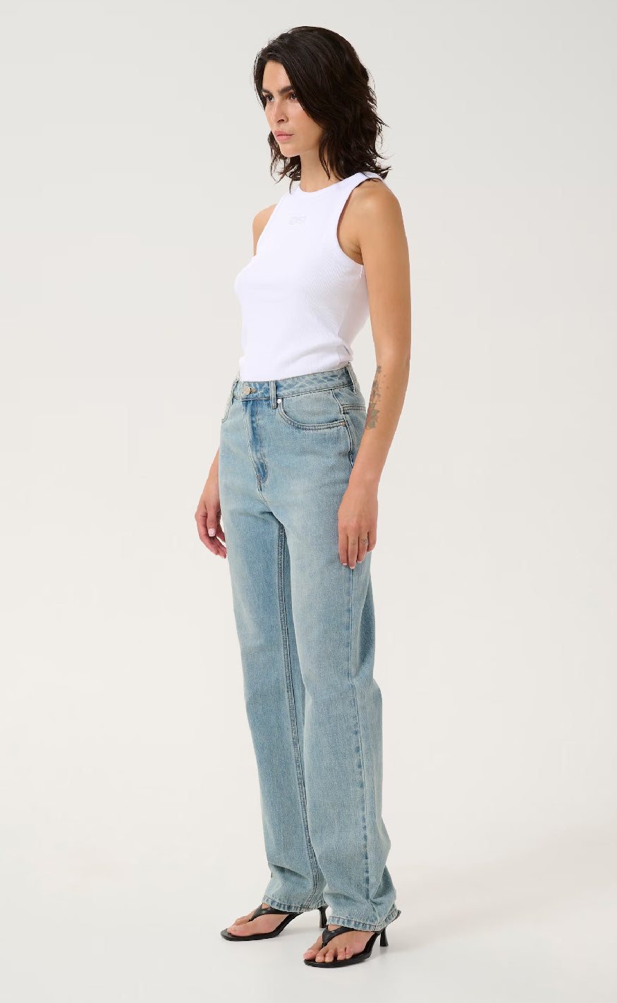 Gestuz Topp - Drew Rhinestone - Bright White
