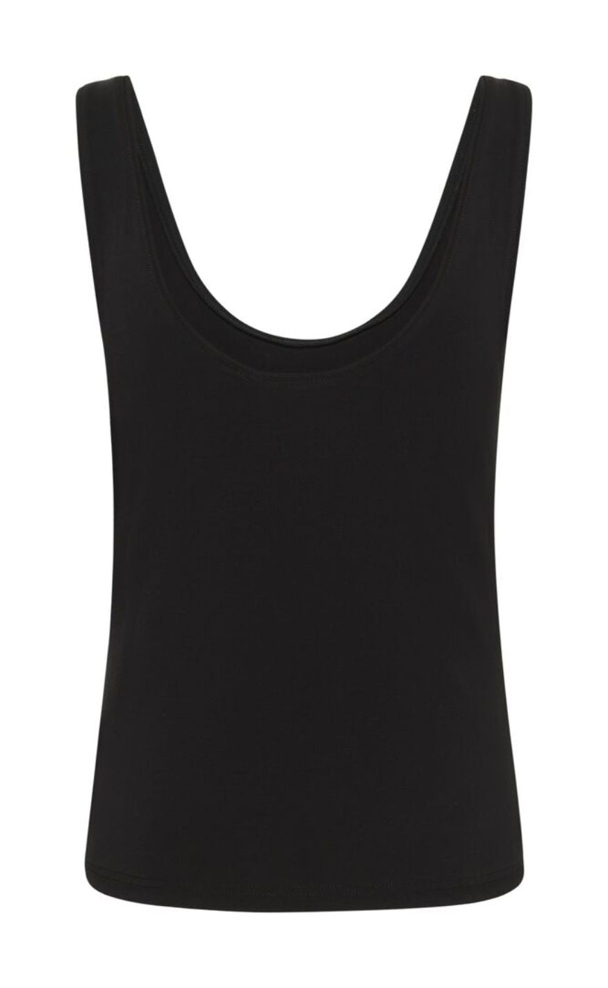 Gestuz Topp - Mida Tank - Black