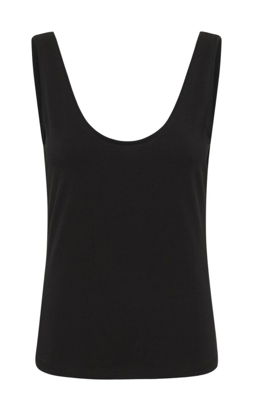 Gestuz Topp - Mida Tank - Black