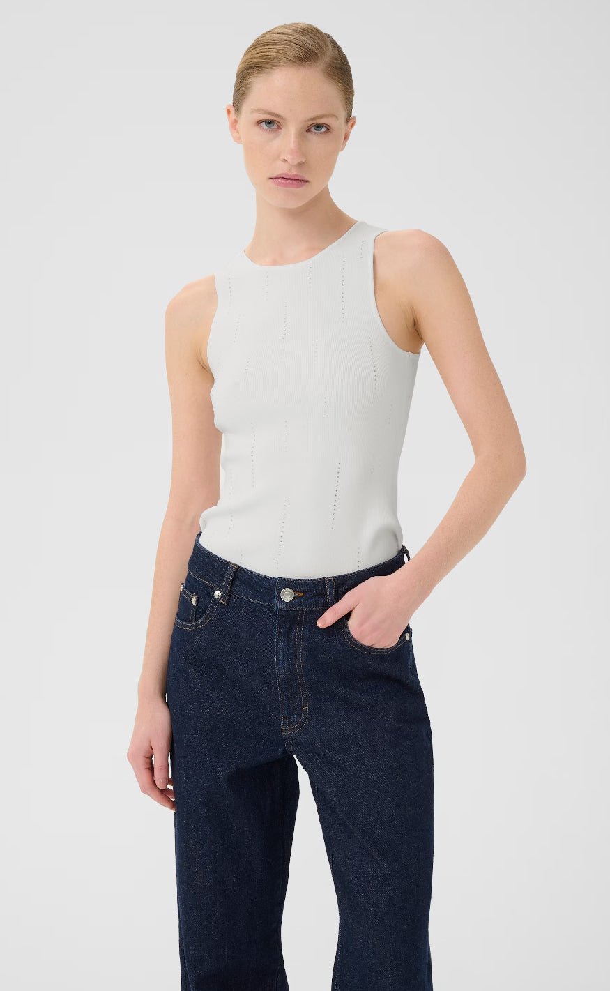 Gestuz Topp - Saya - Bright White