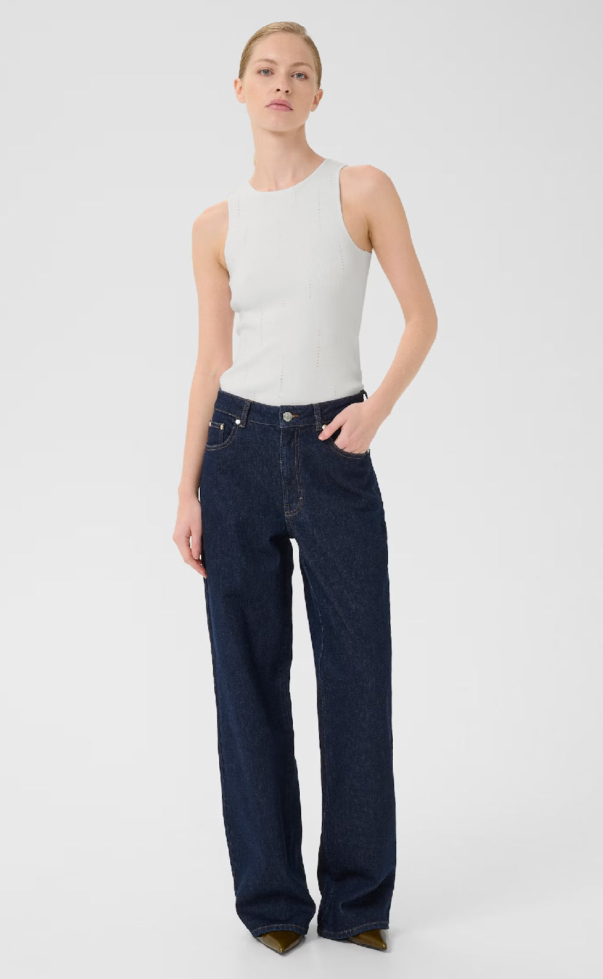 Gestuz Topp - Saya - Bright White