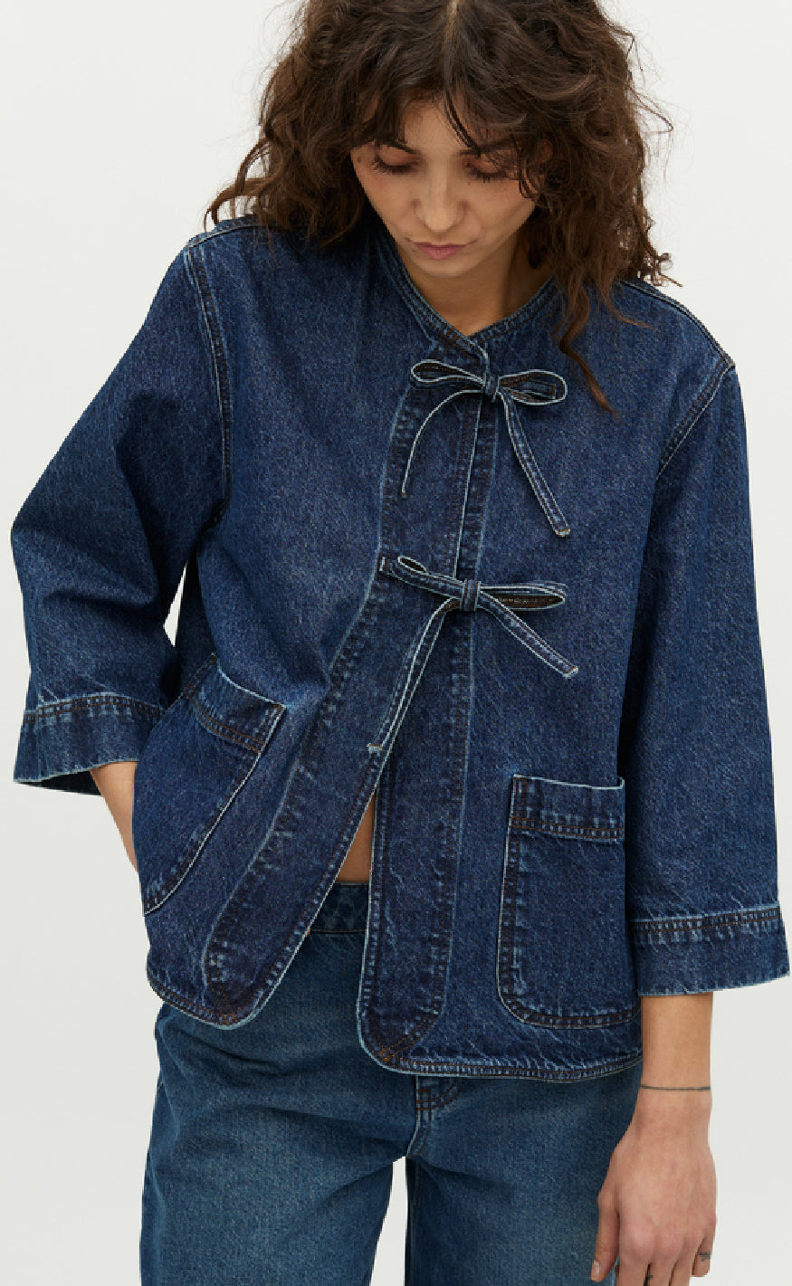 Global Funk Bluse - Maloa-G - Mud Stone Wash