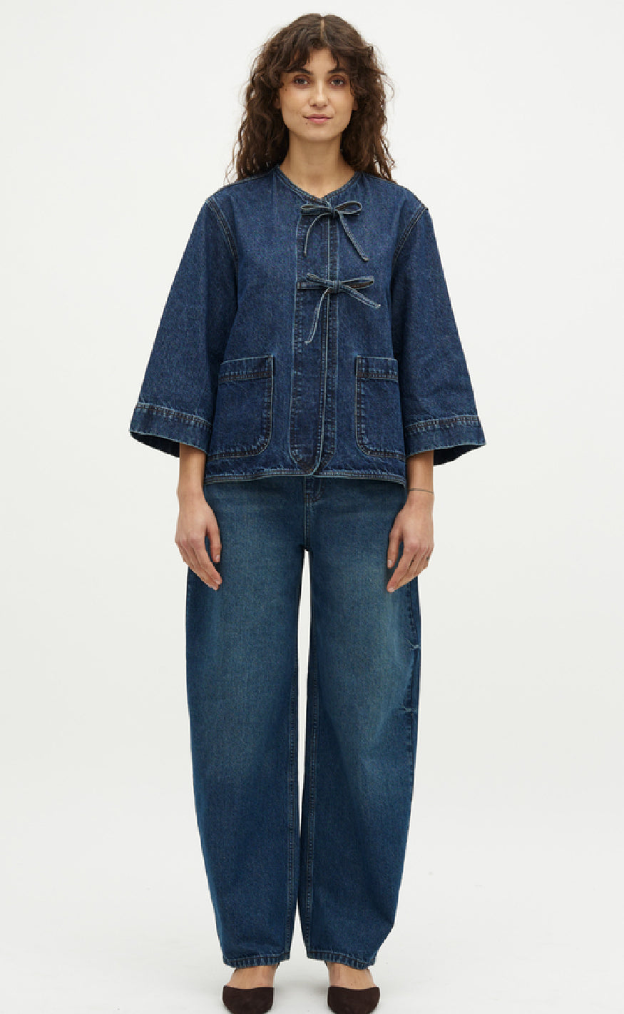 Global Funk Bluse - Maloa-G - Mud Stone Wash