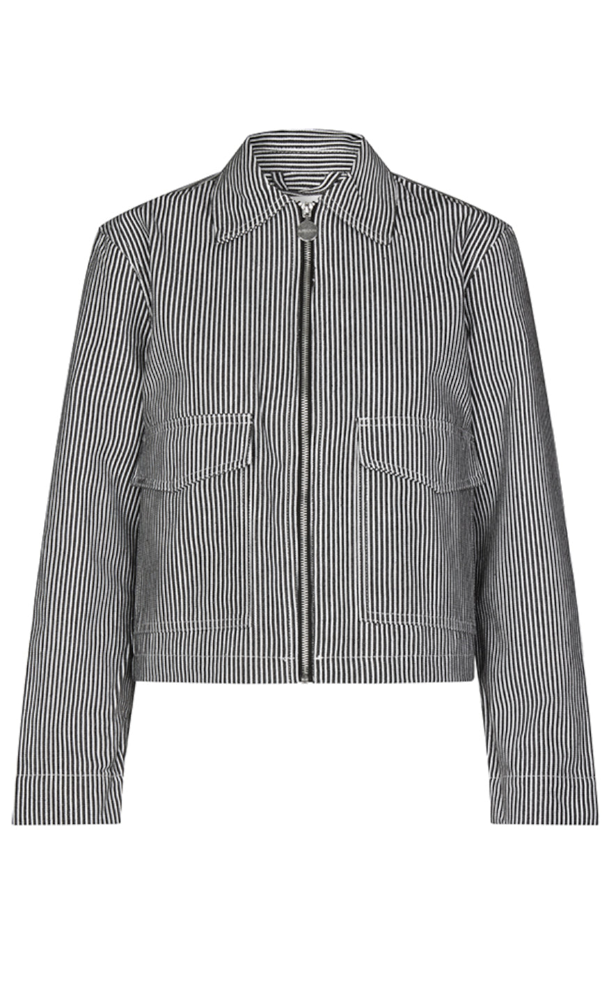 Global Funk Jakke - Konelia-G - Navy White Stripe