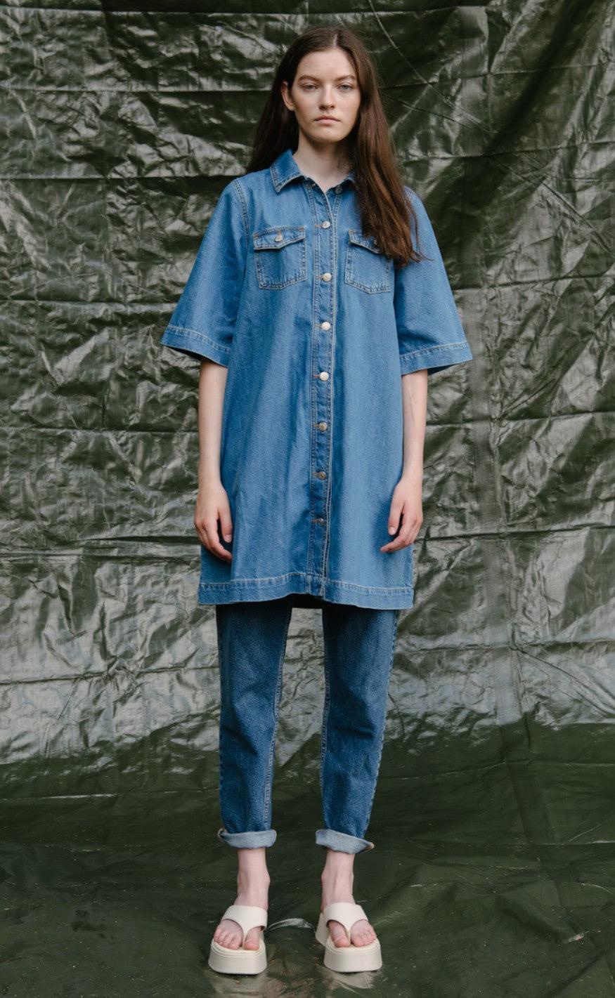Global Funk Kjole - G-Mira - Mid Vintage Blue