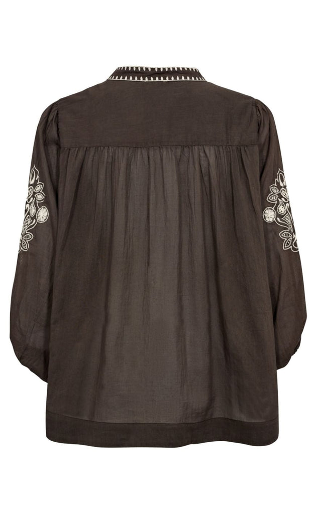 Gossia Bluse - Noura - Brown-Creme