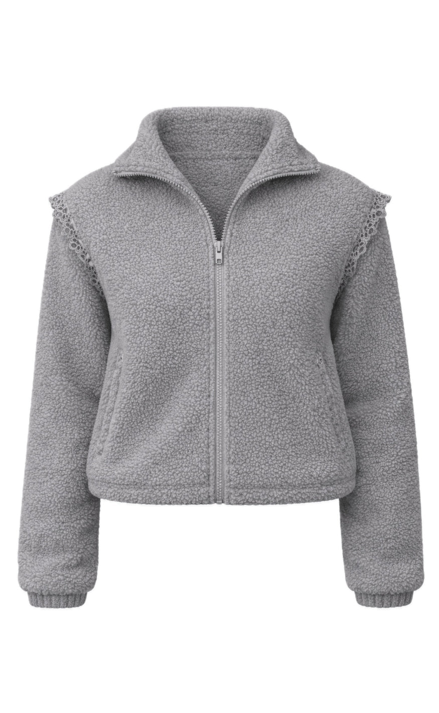 Say INA Copenhagen Fleece Jakke - Fia - Grey