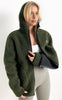 H2O Jakke - Langli Hooded Pile - Army