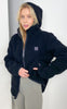 H2O Jakke - Langli Hooded Pile - Black