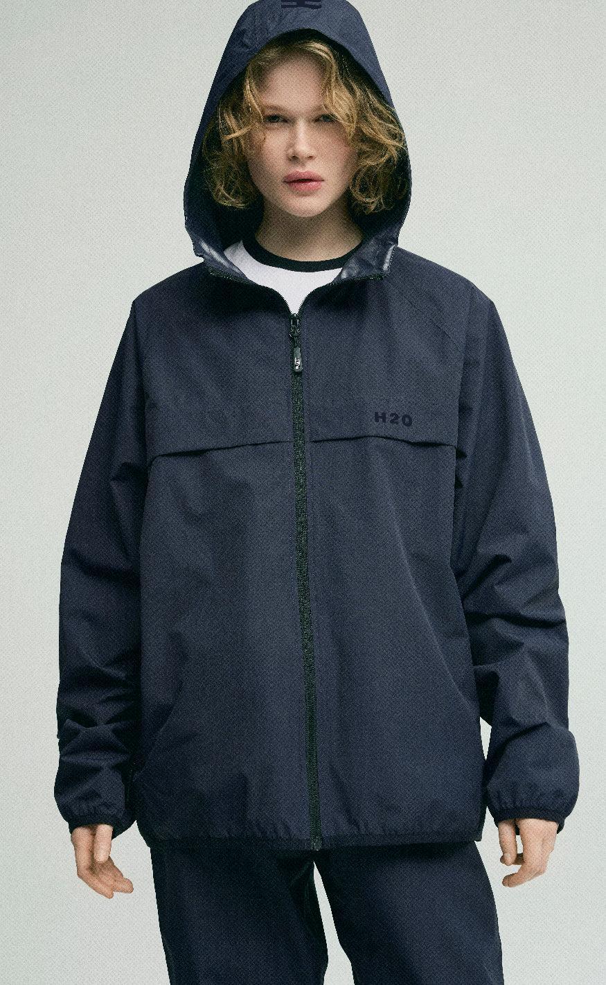 H2O Regnjakke - Rømø Unisex - Navy