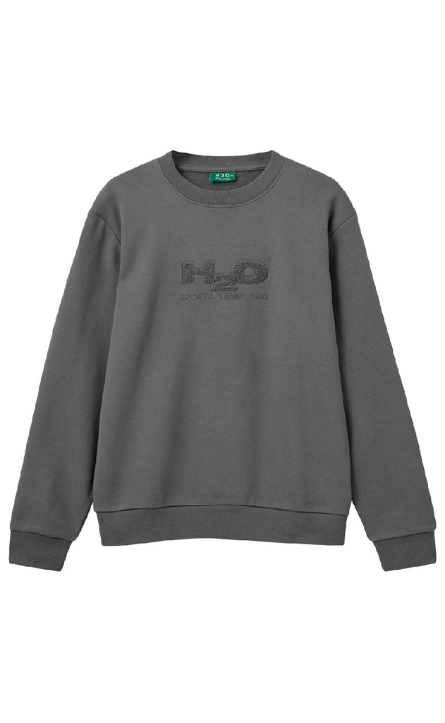 H2O Sweatshirt - Logo O'neck - Anthracite