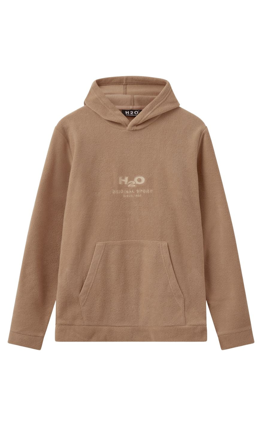 H2O Genser - Blåvand Fleece Hoodie - Oak
