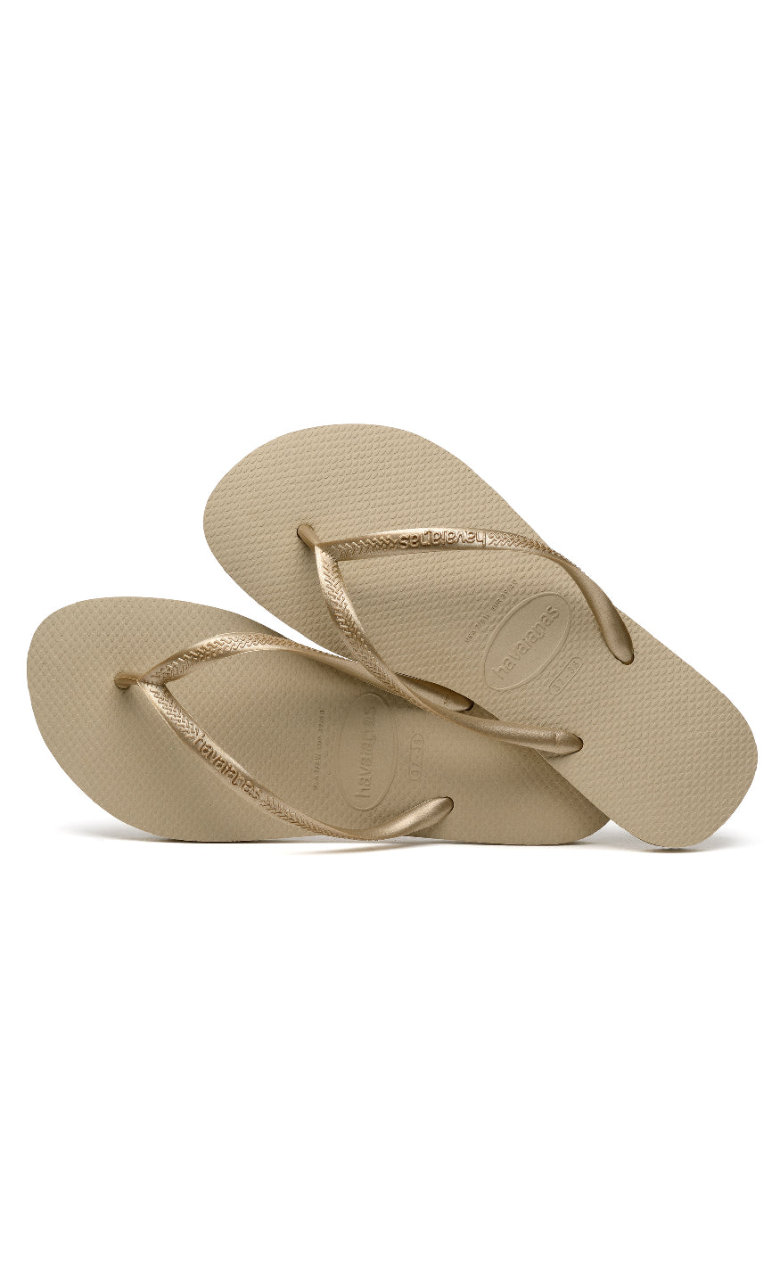 Havaianas Klipklappere - Slim - SandGrey/L. Gold
