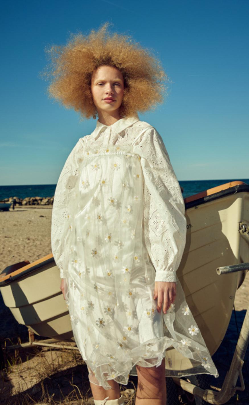 Hunkøn Kjole - Dina - White