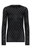 Hype The Detail Bluse - Mesh - Grey Silver