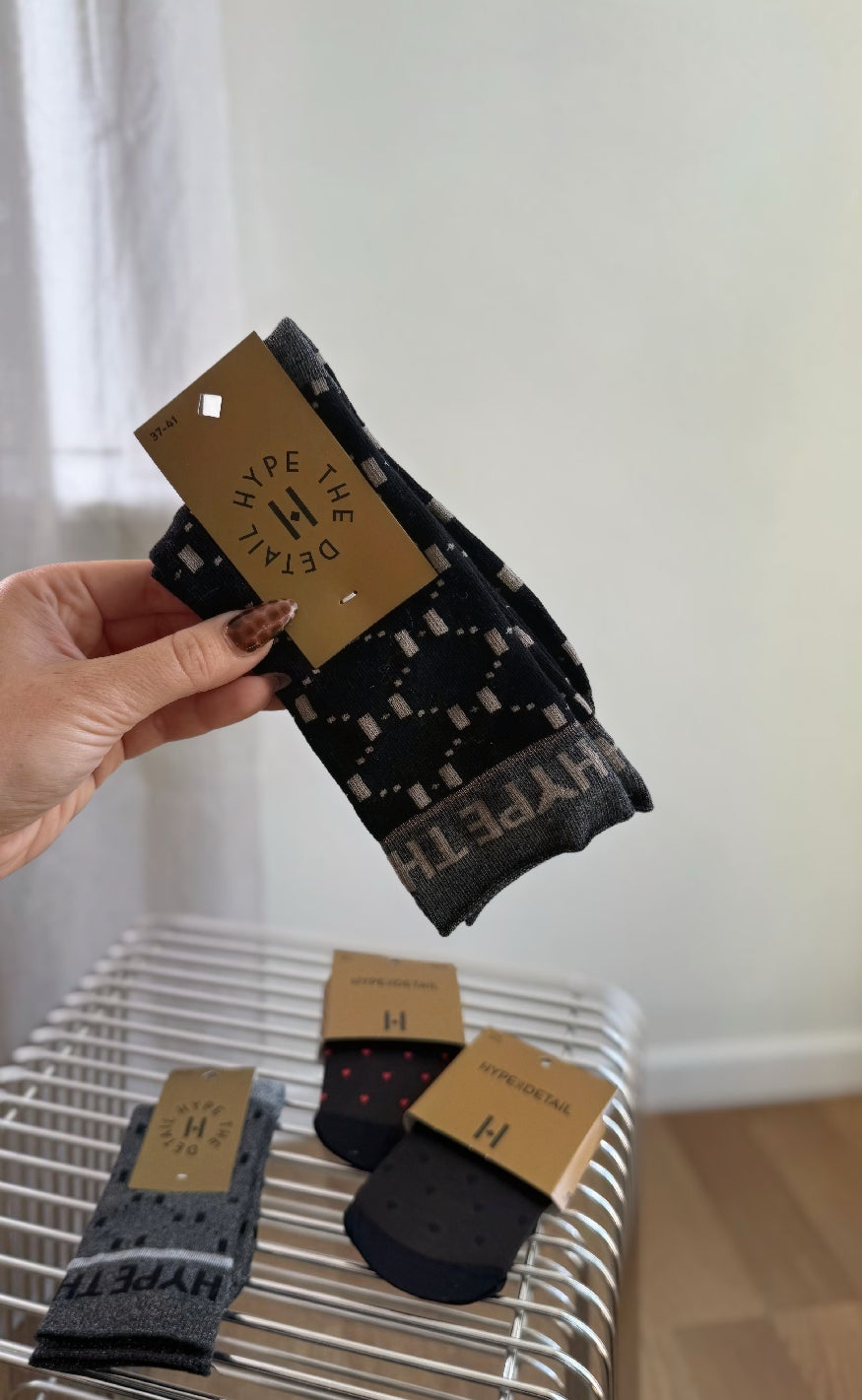 Hype The Detail Strømper - 75 - Black 1104