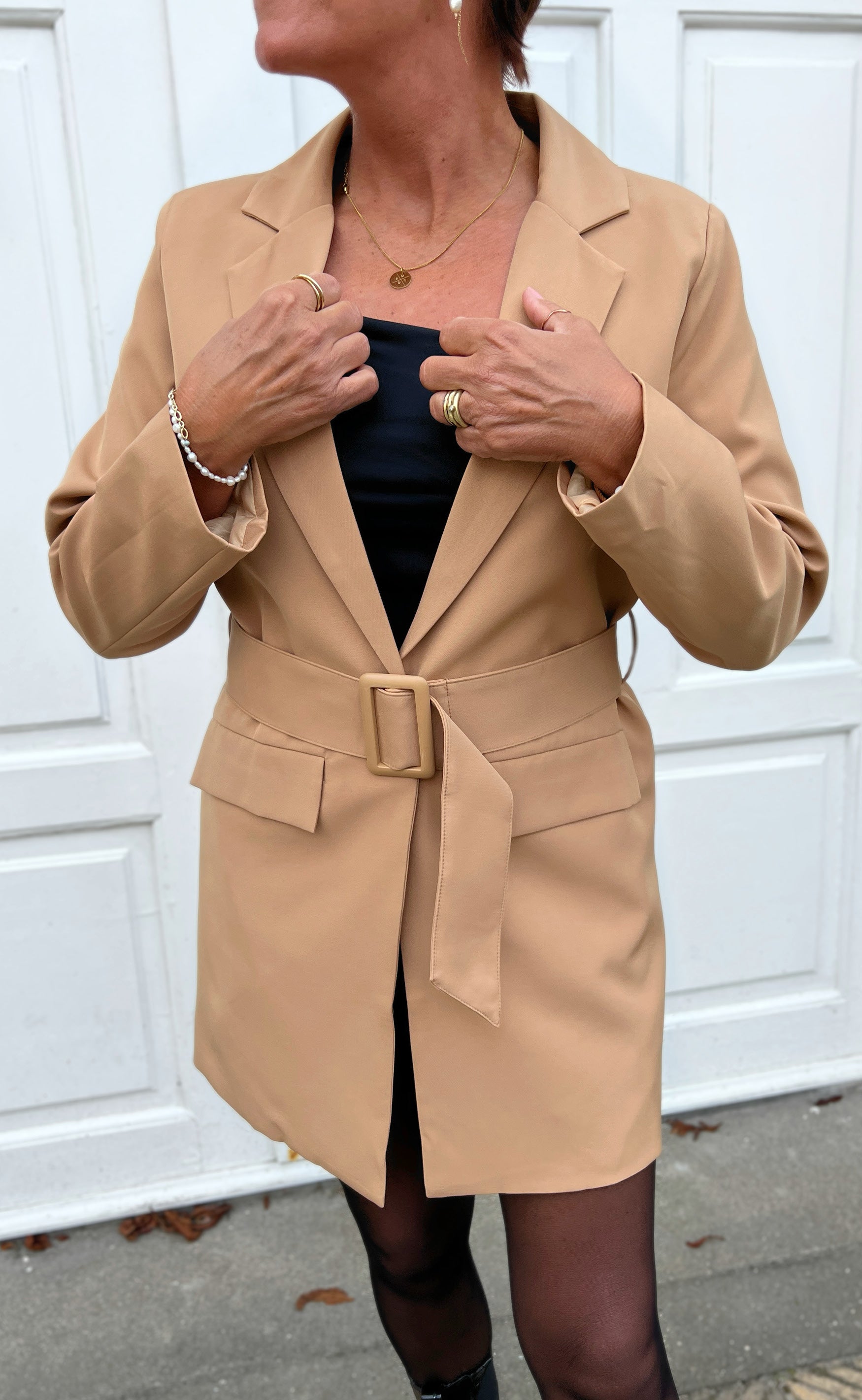 INA Copenhagen Blazer - Brina - Camel