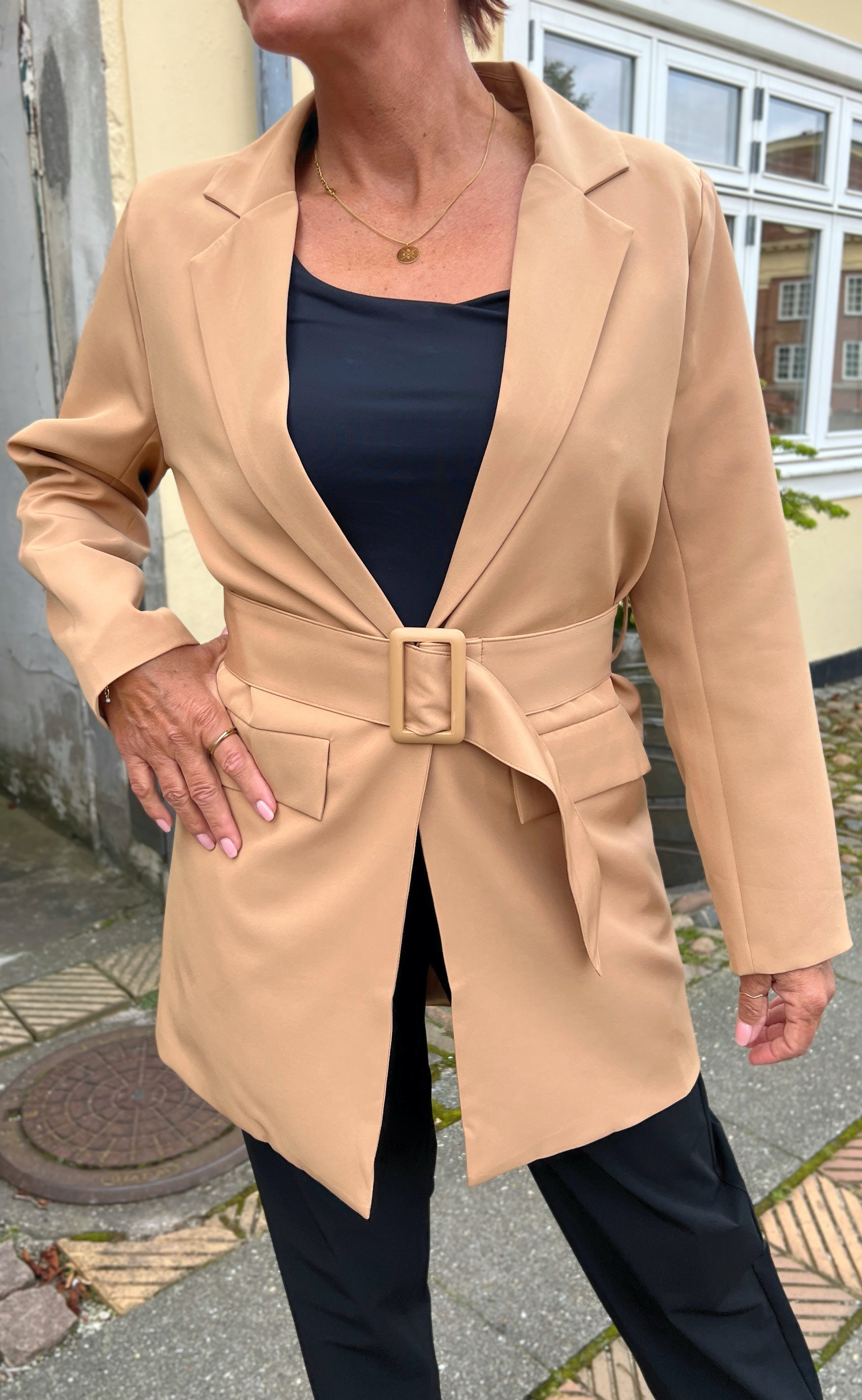 INA Copenhagen Blazer - Brina - Camel
