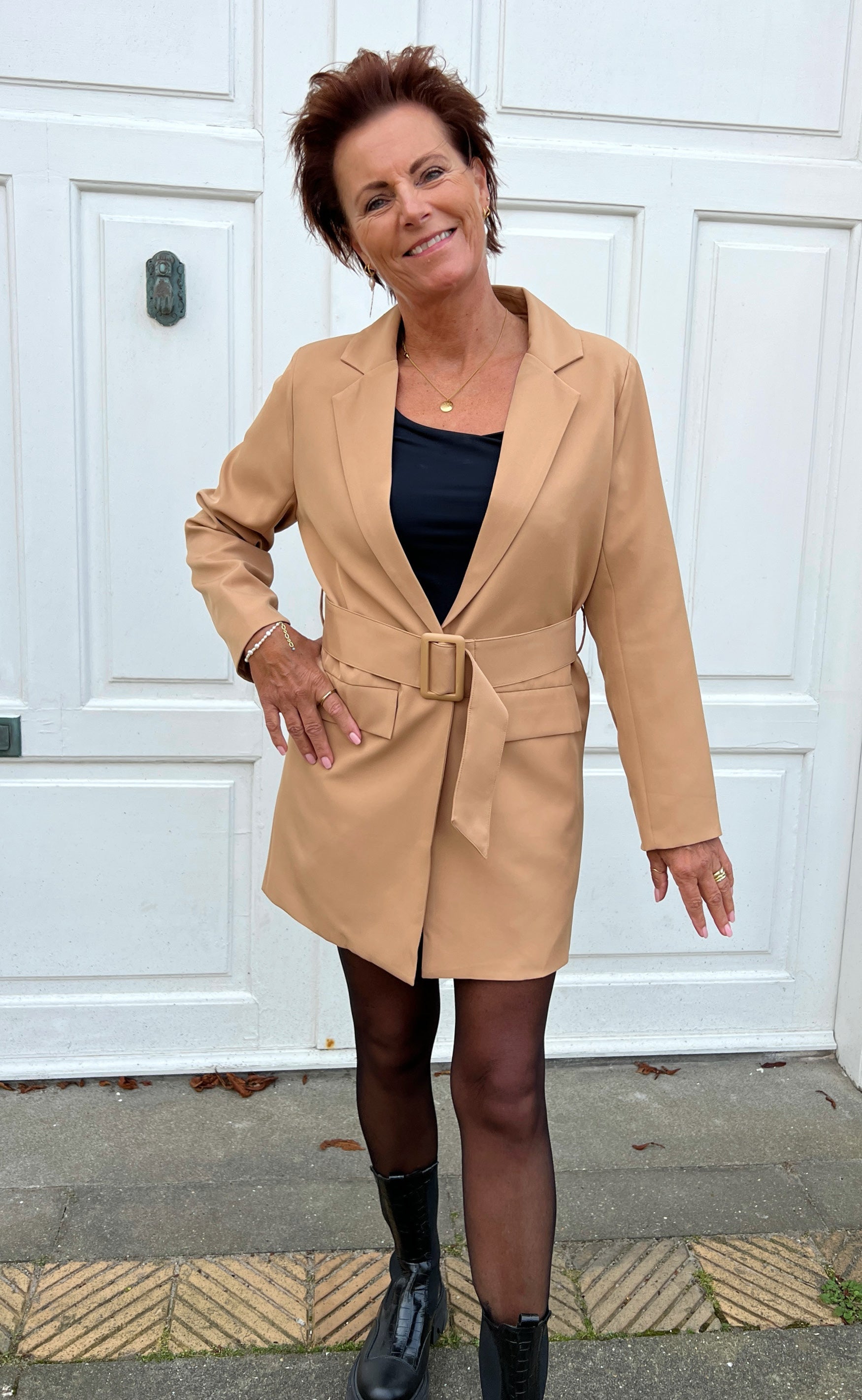 INA Copenhagen Blazer - Brina - Camel