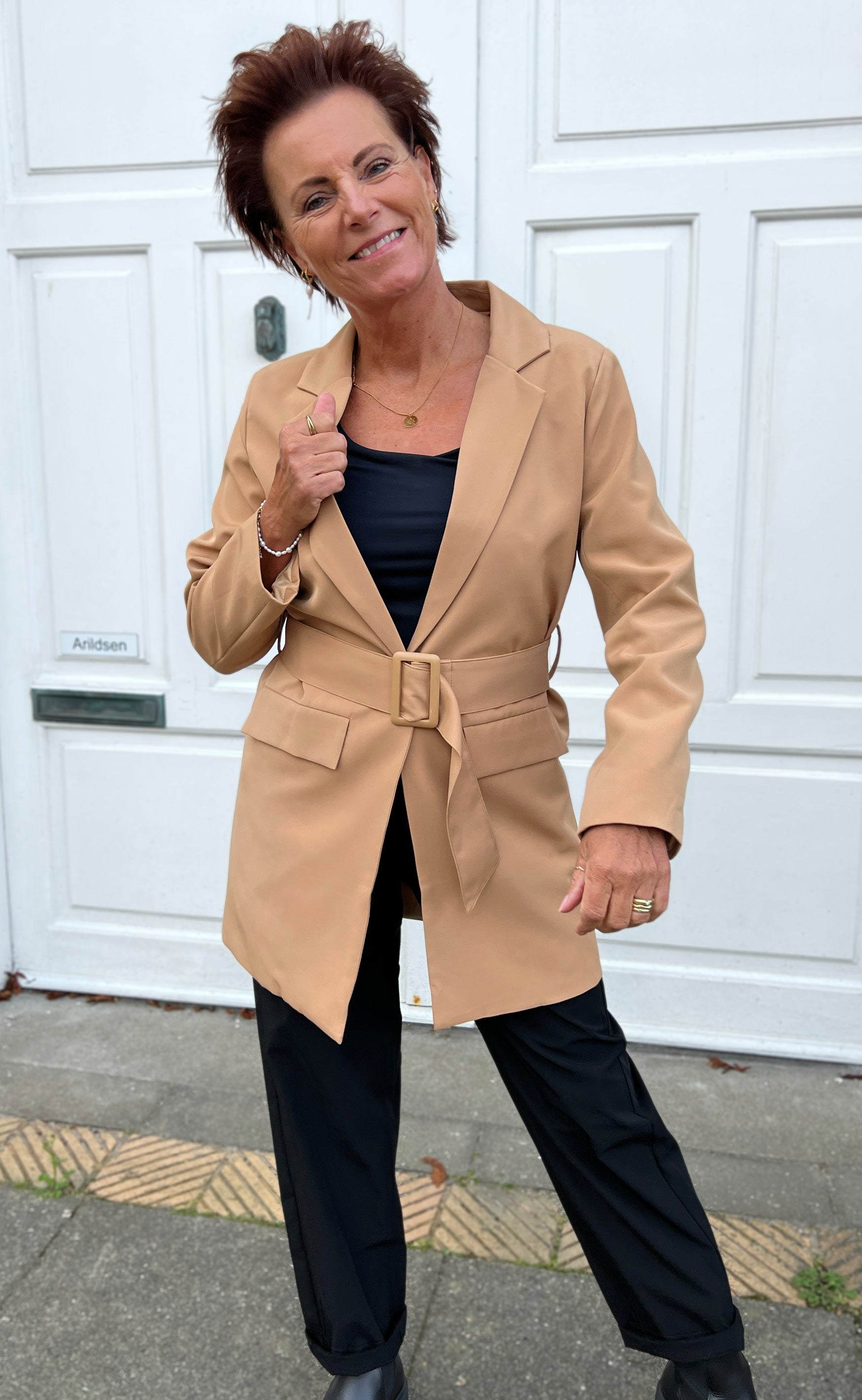INA Copenhagen Blazer - Brina - Camel