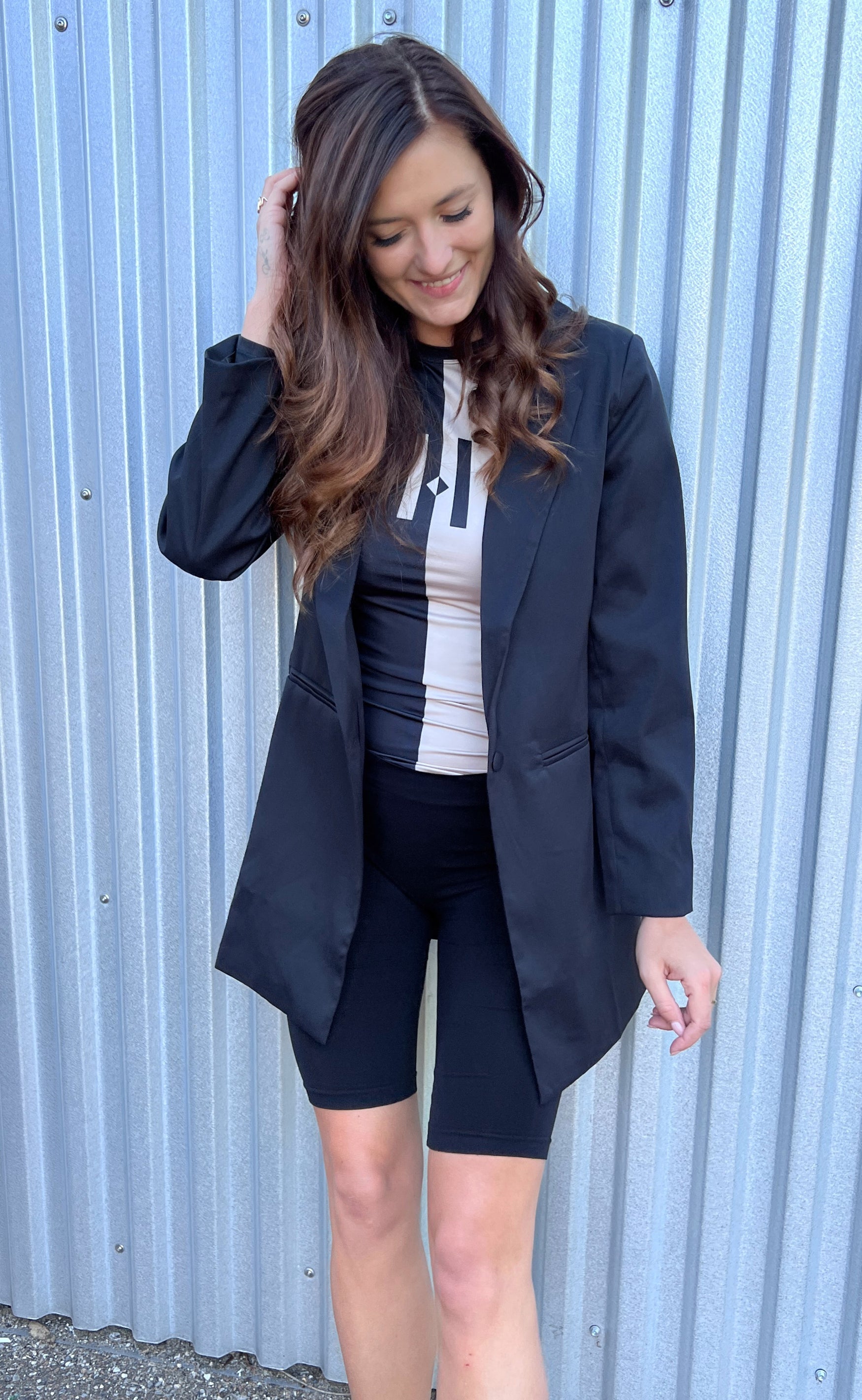 INA Copenhagen Blazer - Mai Long - Black