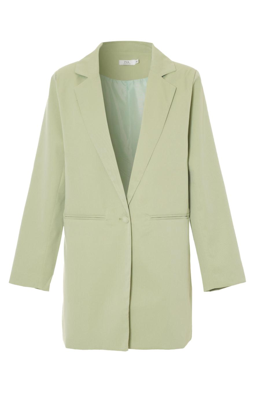 INA Copenhagen Blazer - Mai Long - Light Green