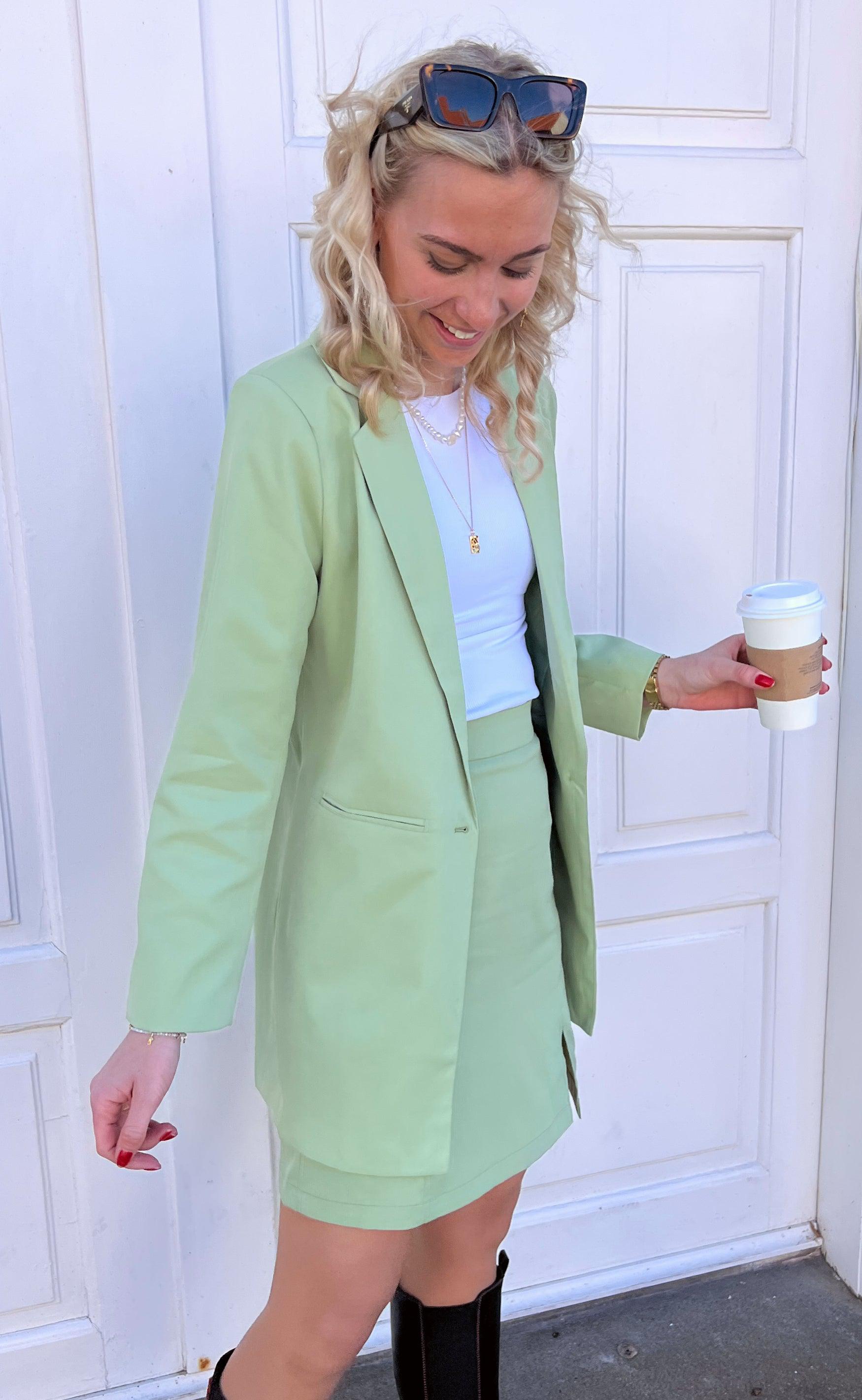 INA Copenhagen Blazer - Mai Long - Light Green