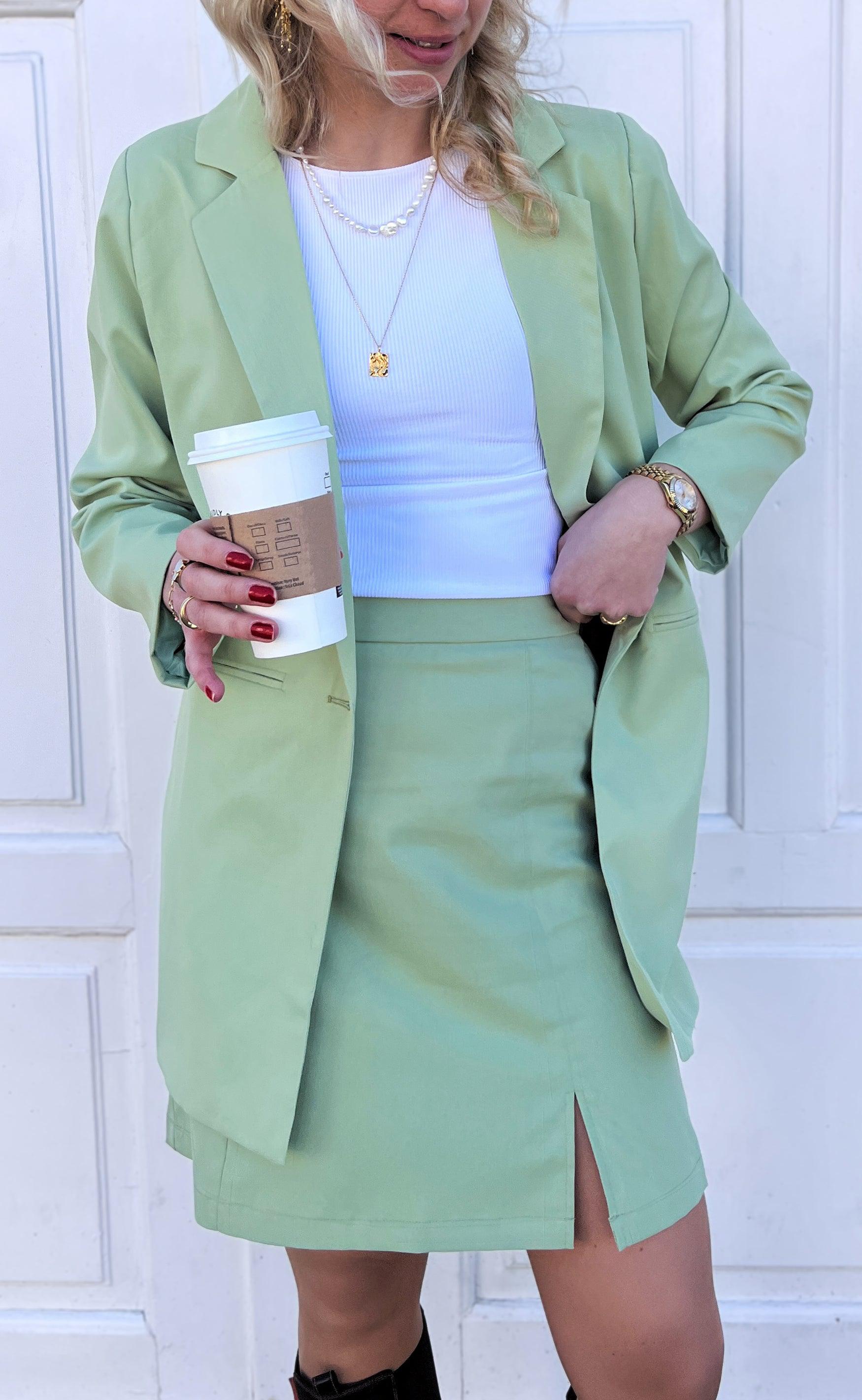INA Copenhagen Blazer - Mai Long - Light Green