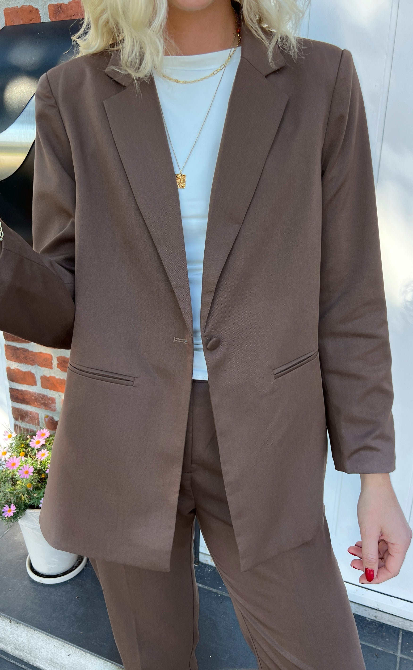 INA Copenhagen Blazer - Zoey - Chocolate