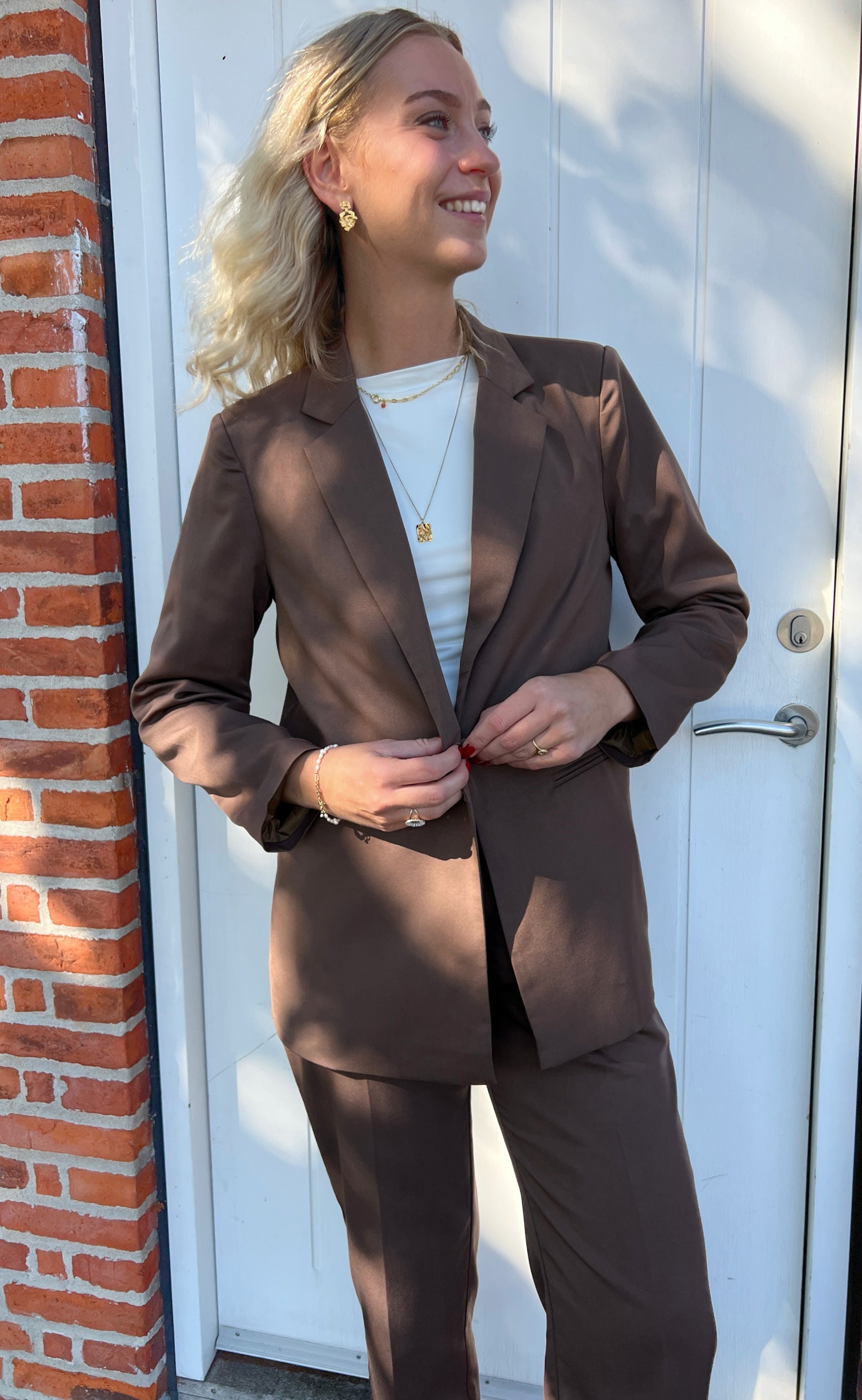 INA Copenhagen Blazer - Zoey - Chocolate