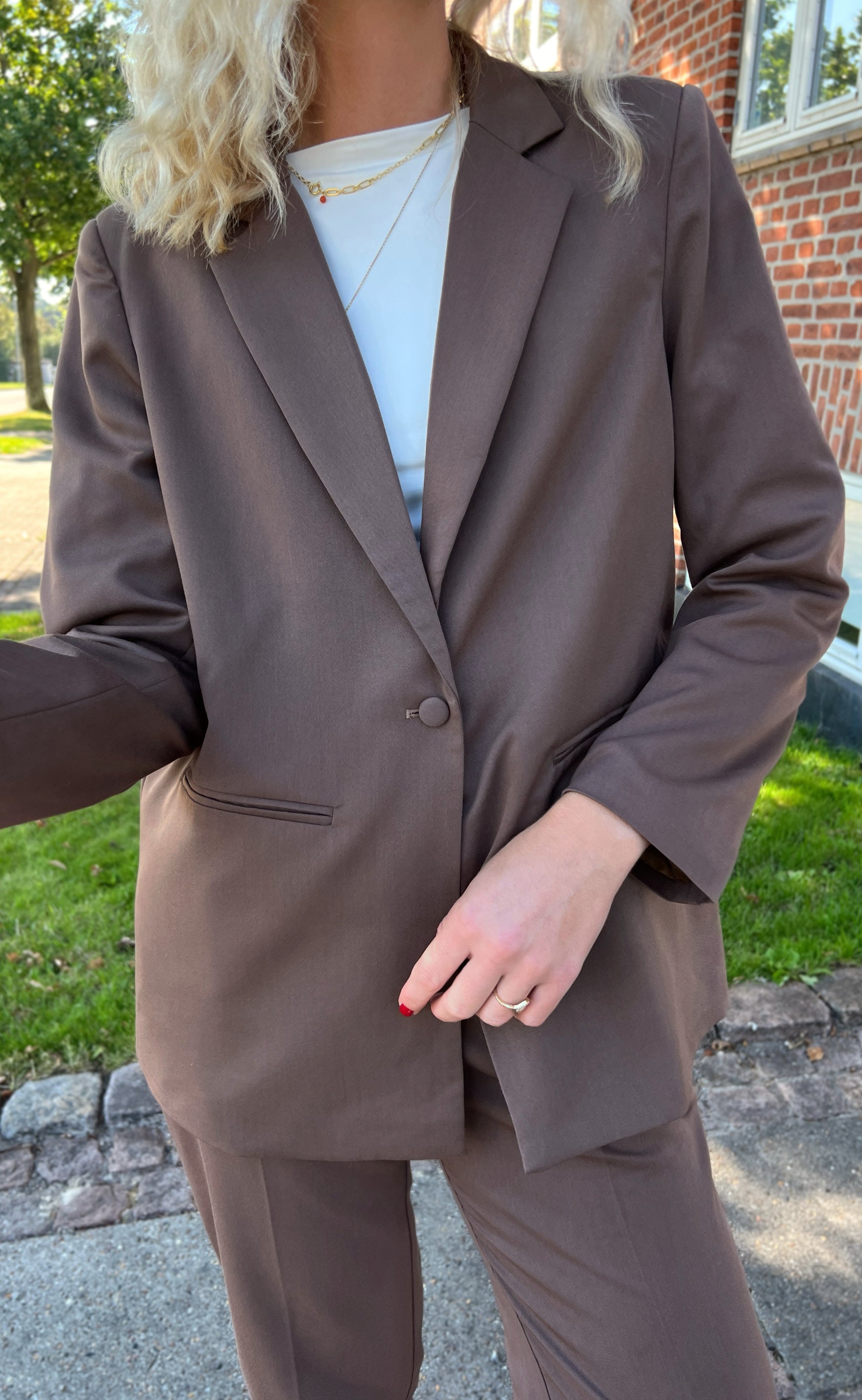 INA Copenhagen Blazer - Zoey - Chocolate
