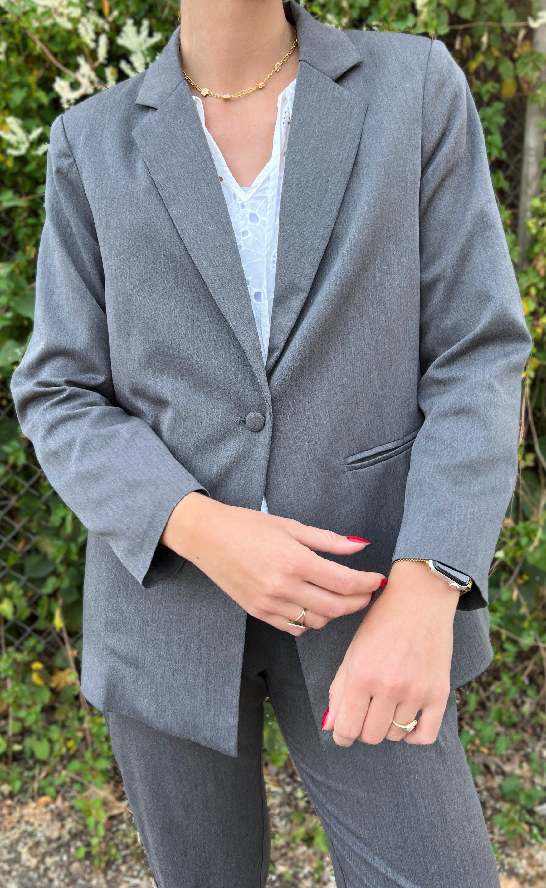 INA Copenhagen Blazer - Zoey - Dark Grey