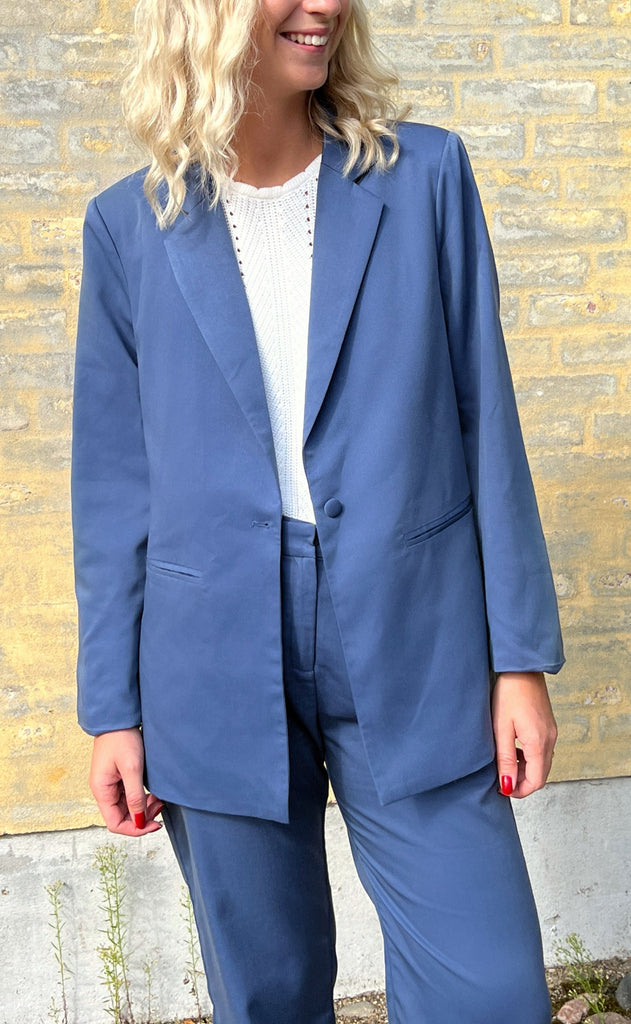 INA Copenhagen Blazer - Zoey - Dusty Blue