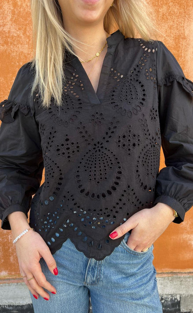 INA Copenhagen Bluse - Benedicte - Black