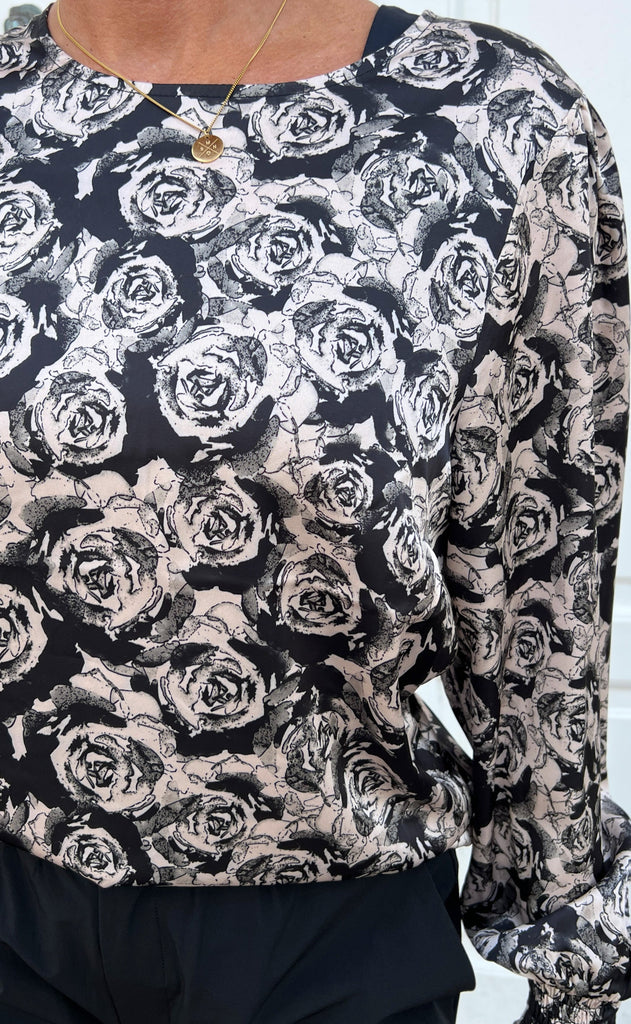 INA Copenhagen Bluse - Chili - Black Roses