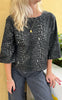 Say INA Copenhagen Bluse - Lara - Grey Leopard