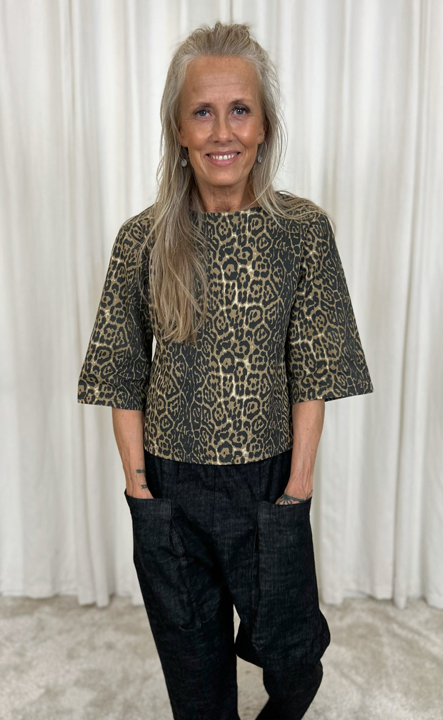 INA Copenhagen Bluse - Lara - Leopard
