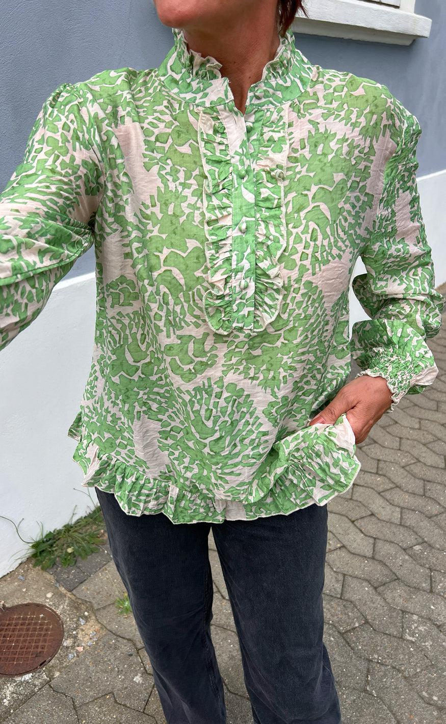 INA Copenhagen Bluse - Pia - Green Dream
