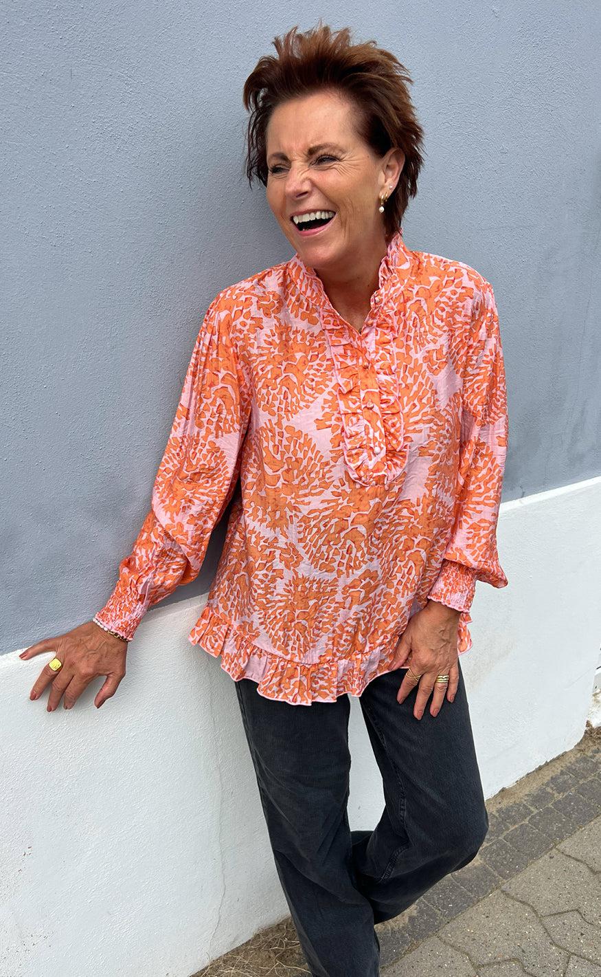 INA Copenhagen Bluse - Pia - Orange Dream