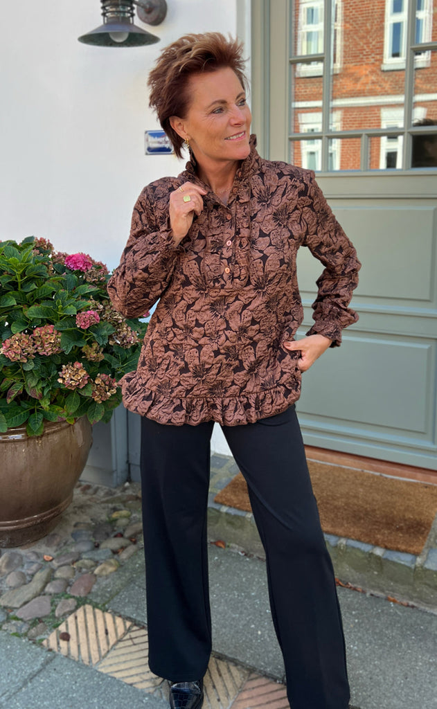 INA Copenhagen Bluse - Roxie - Brown