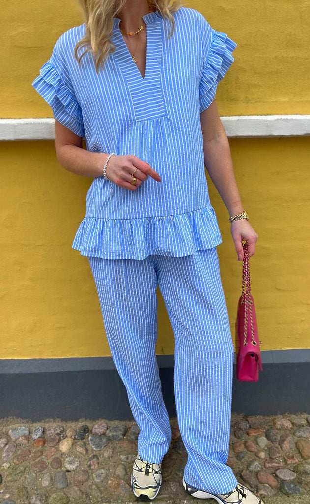 INA Copenhagen Bukser - Liv - Blue Striped