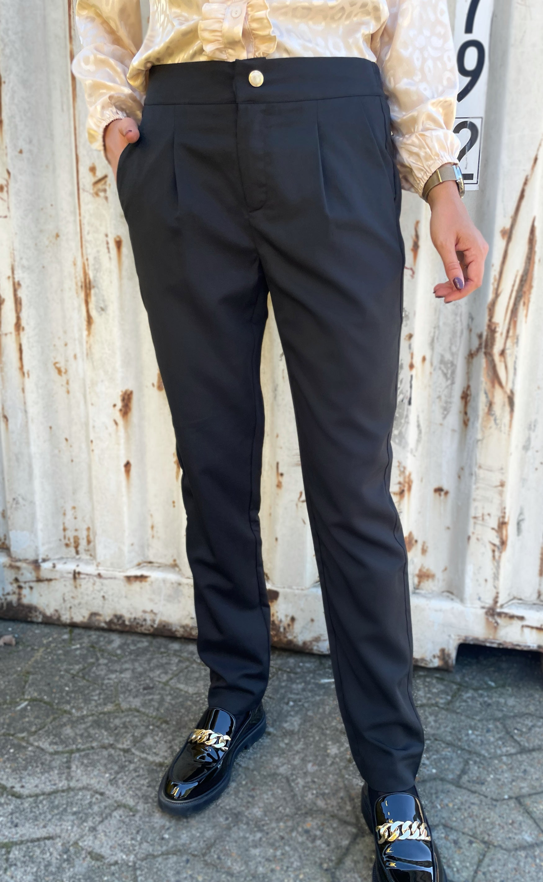 INA Copenhagen Bukser - Zoey Straight - Black