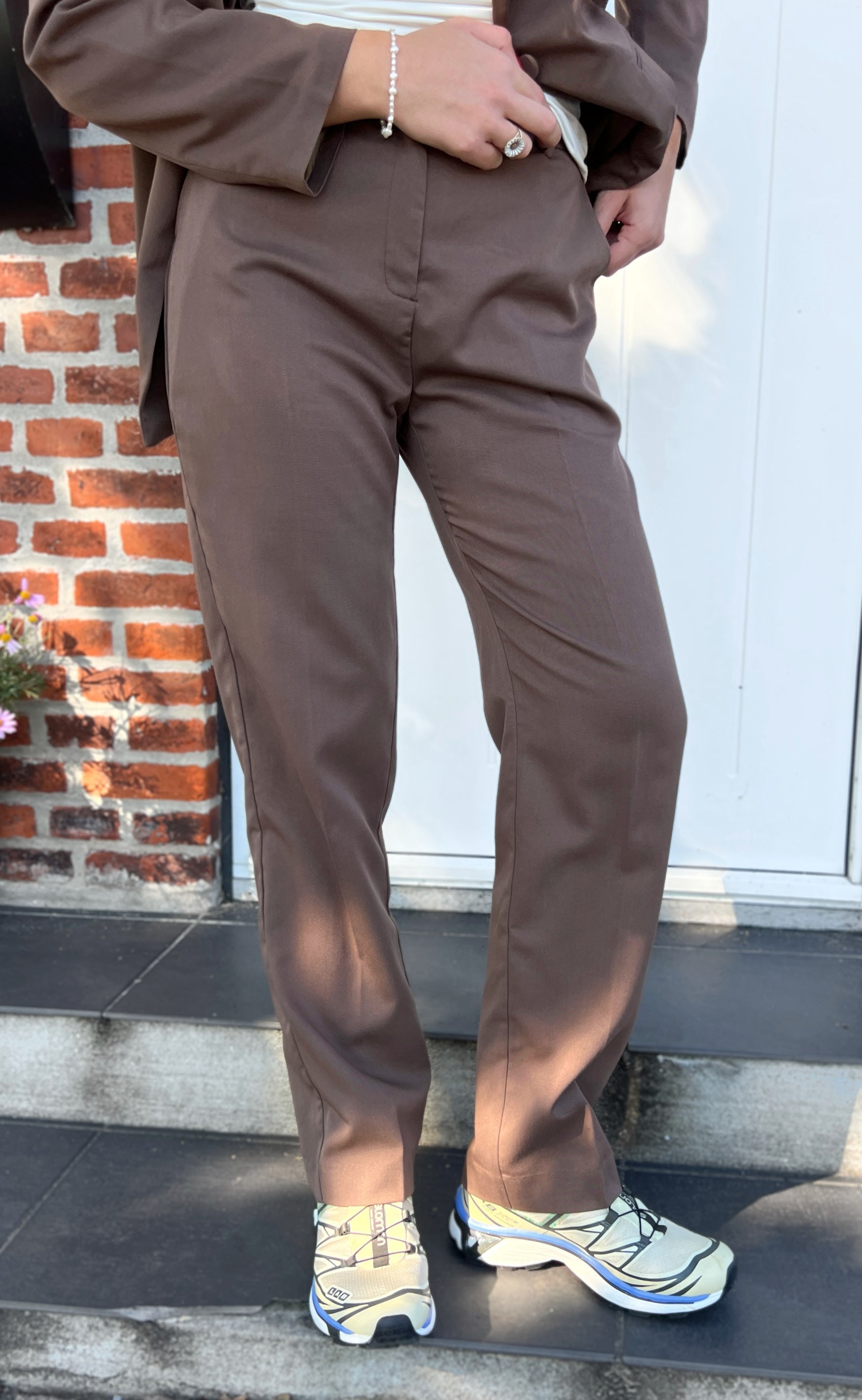 INA Copenhagen Bukser - Zoey Wide - Chocolate