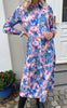 Say INA Copenhagen Kjole - Anna - Blue Flower