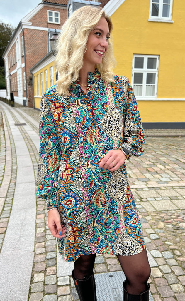 INA Copenhagen Kjole - Augusta - Mixed Paisley