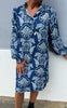 Say INA Copenhagen Kjole - Augusta - Navy Blue Paisley