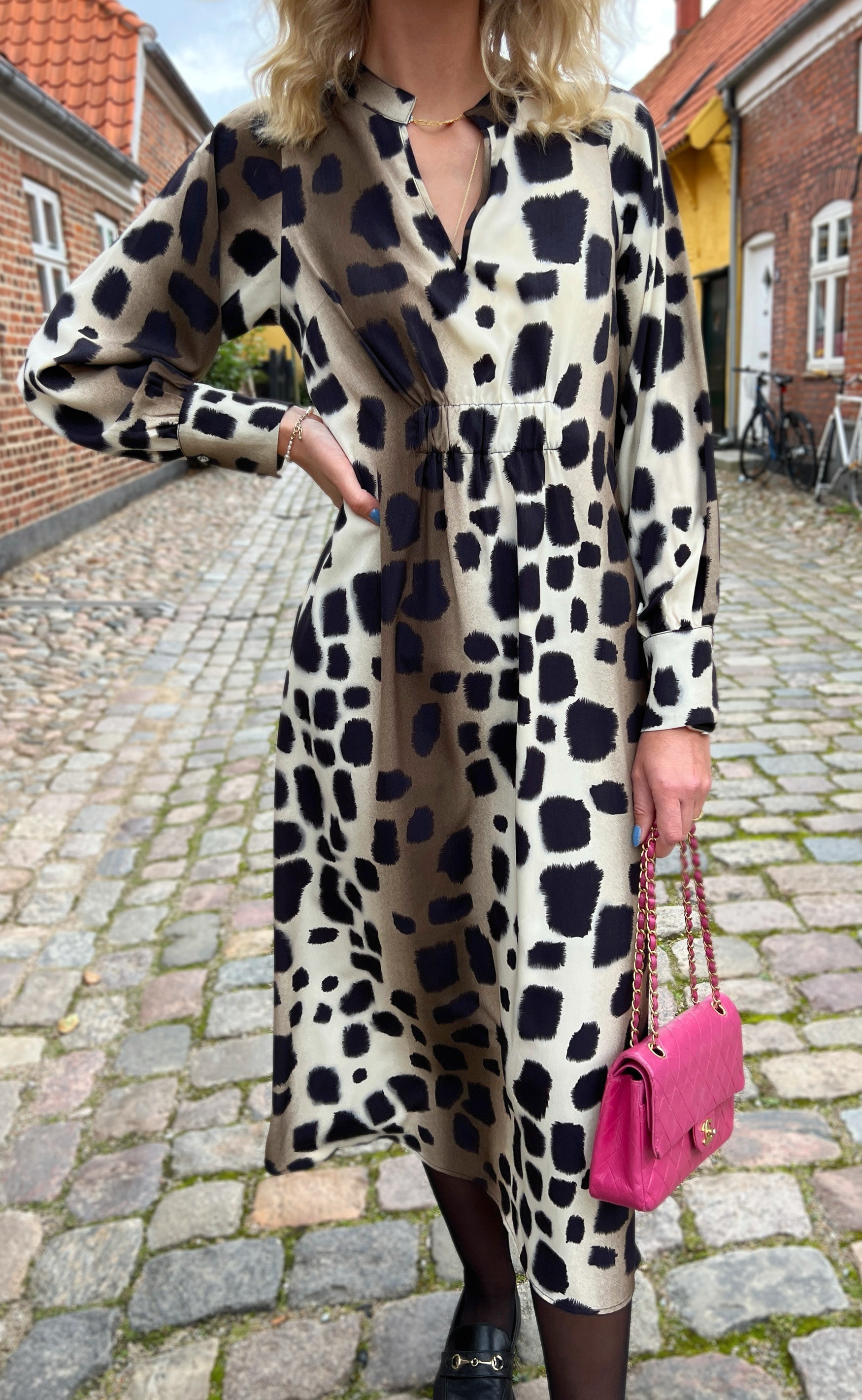 INA Copenhagen Kjole - Bella - Brown Gepard